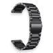 Ремінець сталевий велика ланка 20 мм для Withings ScanWatch 2 (42mm) чорний 0058214 фото 1
