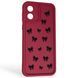 Чехол силиконовый Soft Touch с 3D принтом для Motorola Moto E13 (PAXT0034) бордовый (Полная защита камеры) 0044376 фото 1