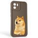 Чохол силіконовий Soft Touch з 3D принтом мему сібу для Xiaomi Redmi A1 коричневий (Повний захист камери) 0048154 фото 1
