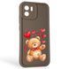 Чехол силиконовый Soft Touch с 3D принтом милый мишка для Xiaomi Redmi A2 коричневый (Полная защита камеры) 0044950 фото 1