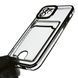 Чохол для Apple iPhone 12 із чорною окантовкою з кишенькою для карток на айфон 12 чорний 0012994 фото 3