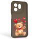 Чехол силиконовый Soft Touch с 3D принтом милый мишка для Infinix Smart 9 коричневый (Полная защита камеры) 0044730 фото 1