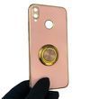 Чохол для Huawei Honor 8X (JSN-L21) з кільцем-підставкою із золотою окантовкою на хуавей хонор 8х пудровий gs1 0020375 фото