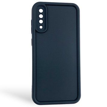 Чехол силиконовый Soft Touch для Samsung Galaxy A70 черный (Полная защита камеры) 0054006 фото