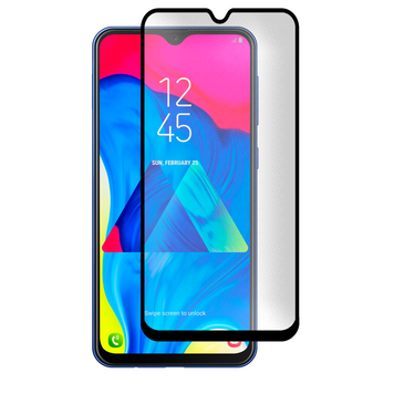 Защитное стекло МАТОВОЕ для телефона Samsung Galaxy M10 (SM-M105F) противоударное на самсунг м10 черное 0039057 фото