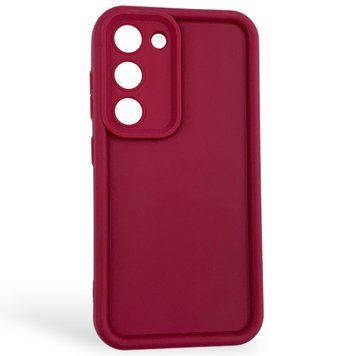 Чехол силиконовый Soft Touch для Samsung Galaxy S23 бордовый (Полная защита камеры) 0054056 фото