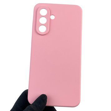 Чохол для Samsung Galaxy A56 (SM-A566B) силіконовий з мікрофіброю нековзний на самсунг а56 рожевий 0032091 фото
