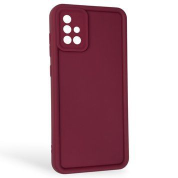 Чехол силиконовый Soft Touch для Samsung Galaxy A71 (SM-A715F) бордовый (Полная защита камеры) 0044053 фото