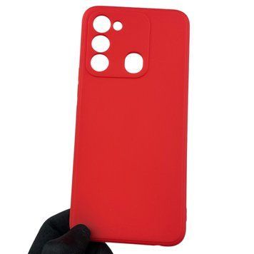 Чехол для Tecno Spark Go 2022 (KG5m) с квадратными гранями с защитой камеры на техно спарк го 2022 красный 0012665 фото