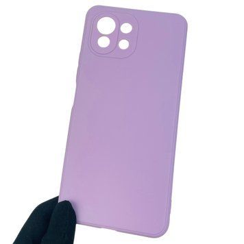 Чохол для Xiaomi Mi 11 Lite 5G NE з квадратними гранями із захистом камери на сяомі мі 11 лайт 5г бузковий 0001238 фото