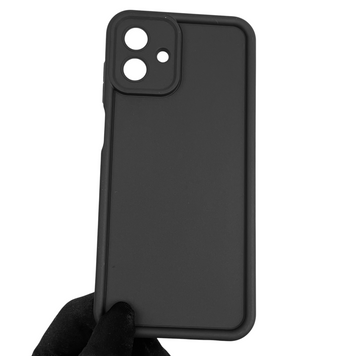 Чехол силиконовый Soft Touch для Samsung Galaxy A07 4G (SM-A075F) черный (Полная защита камеры) 0039515 фото