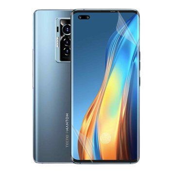 Антишпион приватная плёнка гидрогелевая для Tecno Phantom X противоударная на Техно фантом х прозрачная 0028628 фото