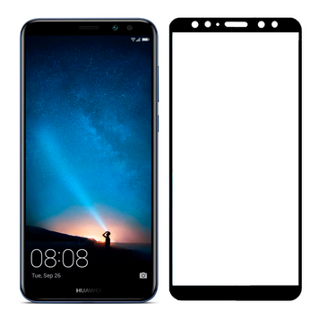Захисне скло для телефона Huawei Mate 10 Lite протиударне повноекранне на хуавей мейт 10 лайт чорне 0038149 фото