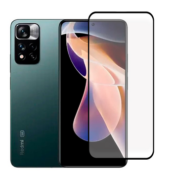 Защитное стекло для телефона Xiaomi Redmi Note 11E Pro противоударное на сяоми редми нот 11е про черное 0038939 фото