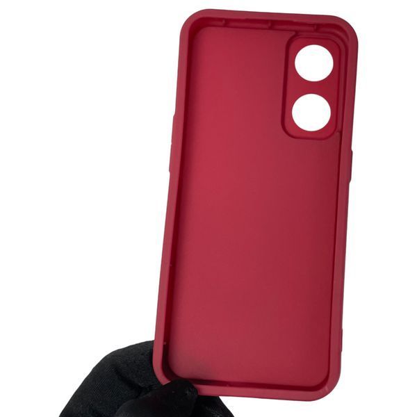 Чехол силиконовый Soft Touch с 3D принтом смешного теда мишки для OPPO Reno 8T 4G бордовый (Полная защита камеры) 0049401 фото