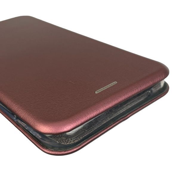 Чохол-книжка для Xiaomi Redmi 8a з підставкою на сяомі редмі 8а бордова 0002175 фото