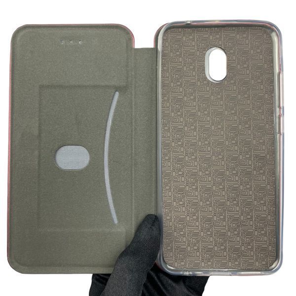 Чохол-книжка для Xiaomi Redmi 8a з підставкою на сяомі редмі 8а бордова 0002175 фото