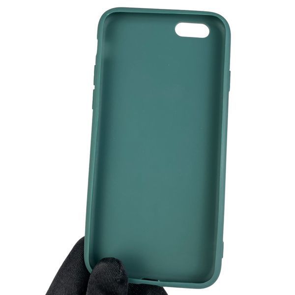 Чехол для Apple iPhone 6 детский с мишкой на айфон 6 тёмно-зелёный 0002687 фото