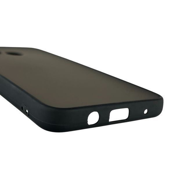 Чохол для Tecno Spark 7 (KF6n) матовий з високими бортами з захистом камери на техно спарк 7 чорний 0013412 фото