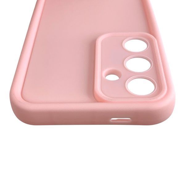 Чехол силиконовый Soft Touch для Samsung Galaxy S24 FE розовый (Полная защита камеры) 0054101 фото