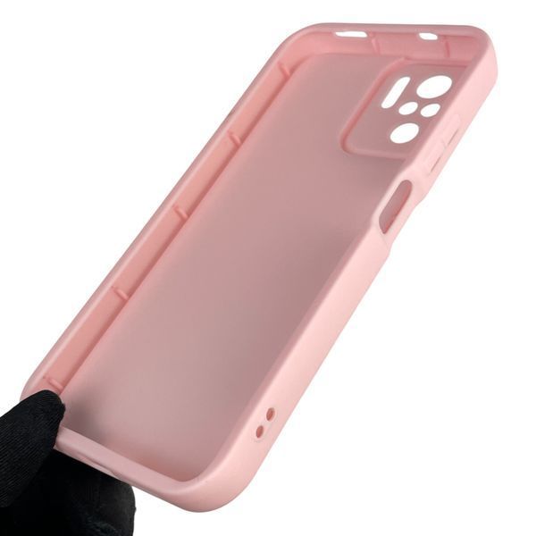 Чохол силіконовий оригінальний Soft Touch з 3D принтом кумедний тед ведмідик для Xiaomi Redmi Note 10s рожевий (Повний захист камери) 0048973 фото