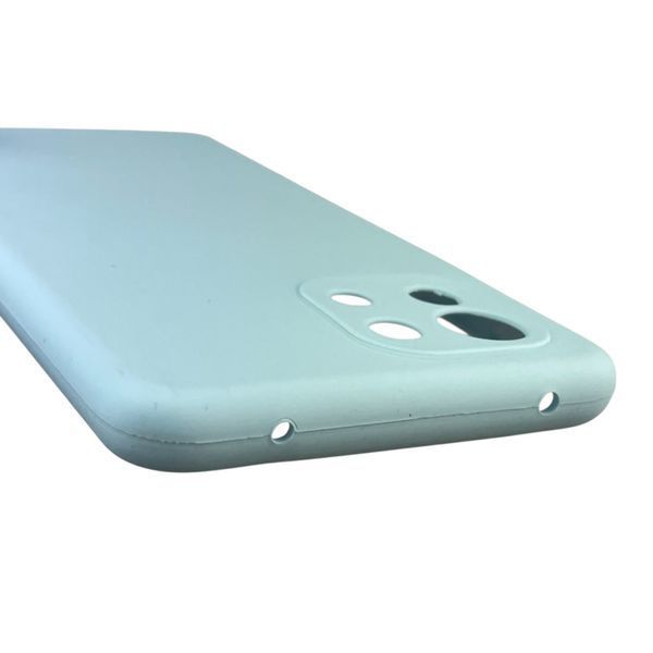 Чохол для Xiaomi Mi 11 Lite силіконовий з мікрофіброю нековзний на сяомі мі 11 лайт блакитний 0032434 фото