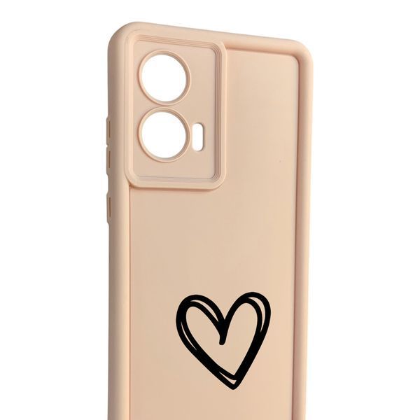 Чехол силиконовый Soft Touch с 3D принтом Сердце для Samsung Galaxy S24 Plus (SM-S926B) розовый (Полная защита камеры) 0070366 фото