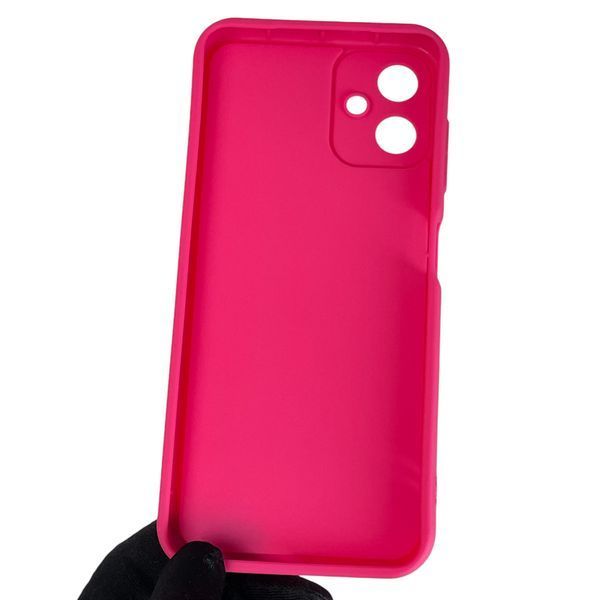 Чехол силиконовый Soft Touch с 3D принтом Майнкрафт для Samsung Galaxy A06 (SM-A065) малиновый (Полная защита камеры) 0041125 фото