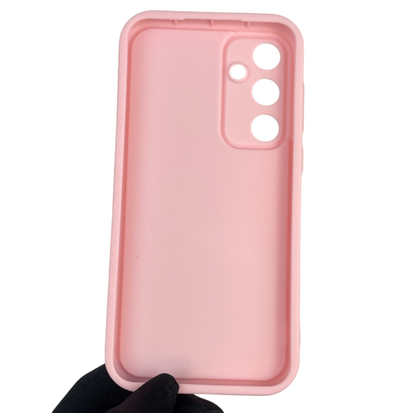 Чохол силіконовий Soft Touch з 3D принтом Майнкрафт для Samsung Galaxy A35 5G (SM-A356B) рожевий (Повний захист камери) 0041270 фото