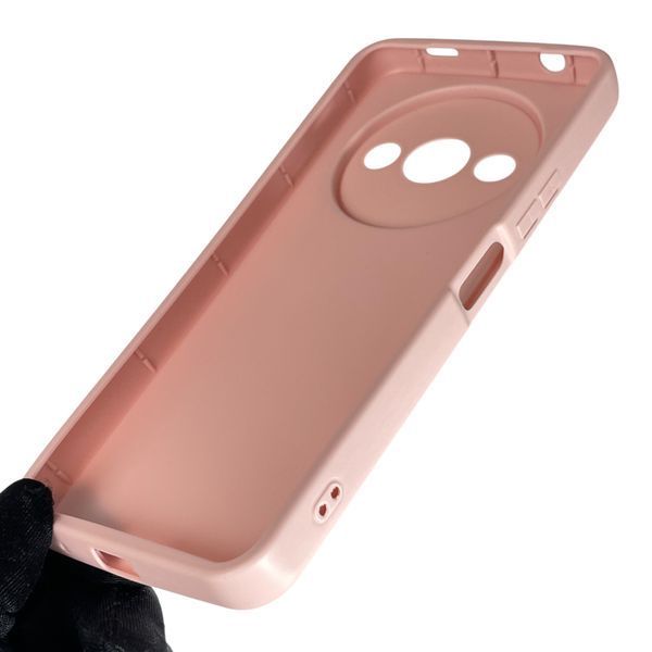 Чехол силиконовый Soft Touch с 3D принтом мема сибу для Xiaomi Redmi A3 розовый (Полная защита камеры) 0048155 фото