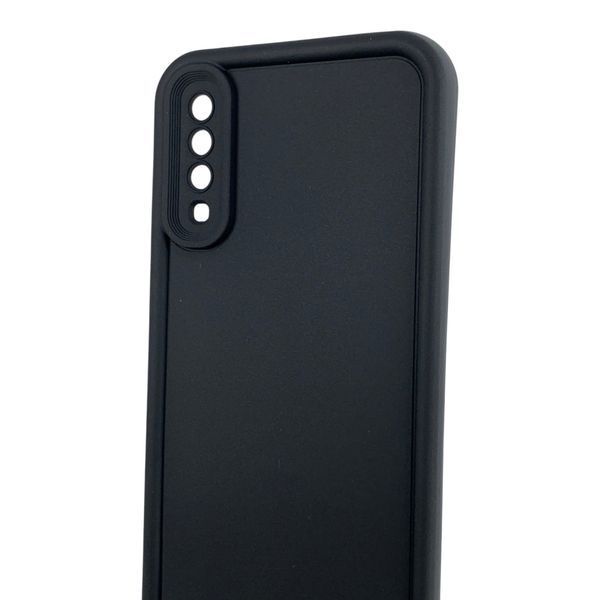 Чехол силиконовый Soft Touch для Samsung Galaxy A70 черный (Полная защита камеры) 0054006 фото