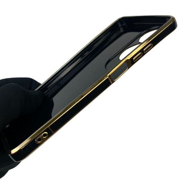 Чохол для Oppo A60 з кільцем MagSafe із золотою окантовкою на оппо а60 чорний gs1 0021342 фото