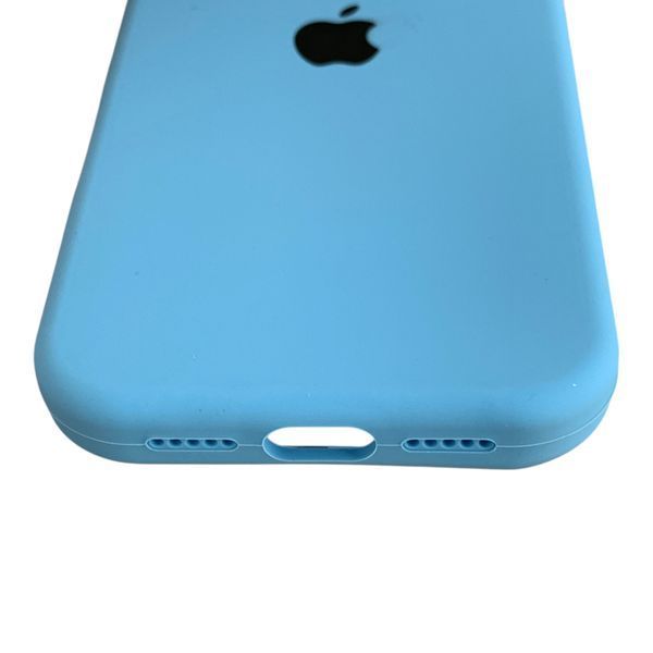 Чехол Silicone Case для Apple iPhone 17 Pro синий Cornflower (soft touch, кольца камеры, микрофибра) 0061895 фото