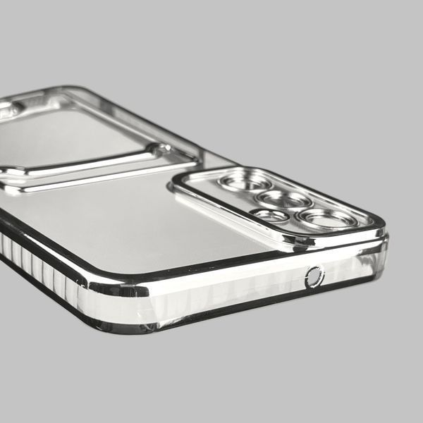 Чохол для Samsung Galaxy A05S (SM-A057) зі срібною окантовкою з кишенькою для карток на самсунг а05с срібний 0013054 фото