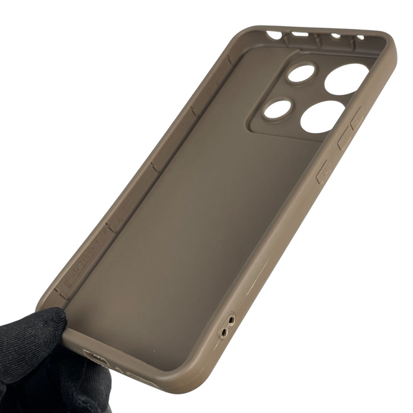 Чохол силіконовий Soft Touch з 3D принтом Майнкрафт для Xiaomi Redmi Note 13 4G коричневий (Повний захист камери) 0041604 фото
