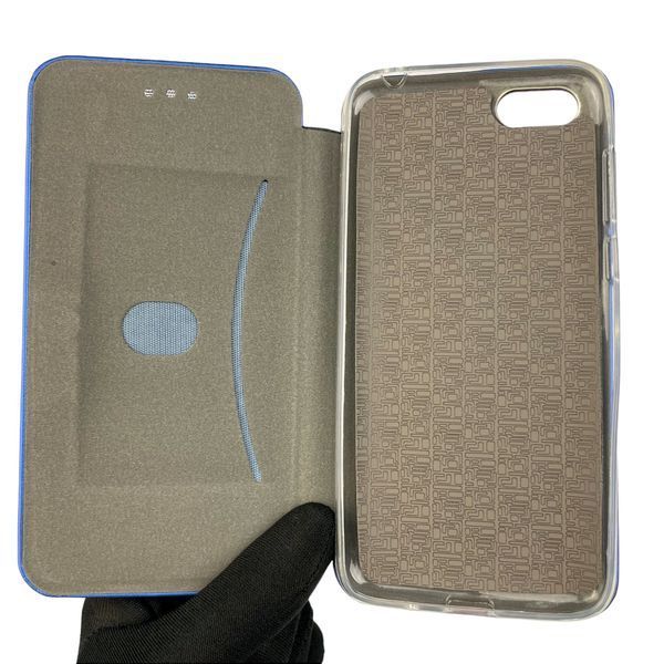 Чохол-книжка для Huawei Y5 2018 з підставкою на хуавей у5 2018 синя 0001544 фото