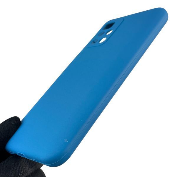 Чехол для Xiaomi Redmi 10 (4G) силиконовый с микрофиброй нескользящий на сяоми редми 10 4г синий 0032542 фото
