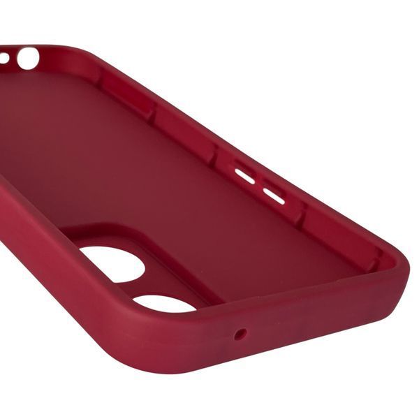 Чехол силиконовый Soft Touch с 3D принтом смешного теда мишки для OPPO Reno 8T 4G бордовый (Полная защита камеры) 0049401 фото