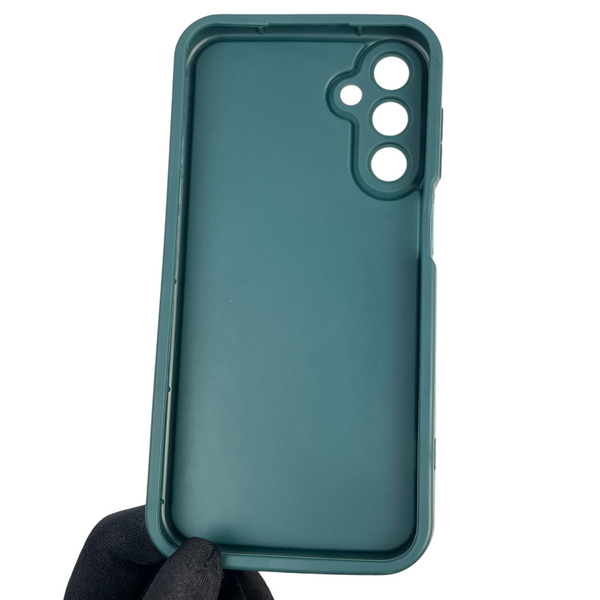 Чехол силиконовый Soft Touch с 3D принтом для Samsung Galaxy A15 (SM-A155M) темно-зеленый (Полная защита камеры) 0040423 фото