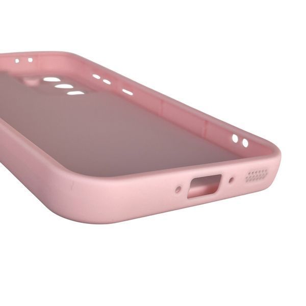 Чехол силиконовый оригинальный Soft Touch с 3D принтом злой котик для Samsung Galaxy A36 5G (SM-A366U) розовый (Полная защита камеры) 0046500 фото