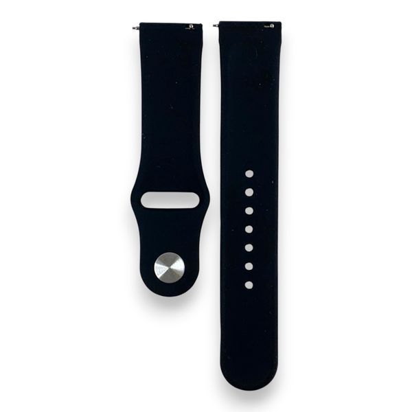 Ремешок силиконовый 20 мм для Samsung Galaxy Watch 4 Classic (42mm) черный 0055634 фото
