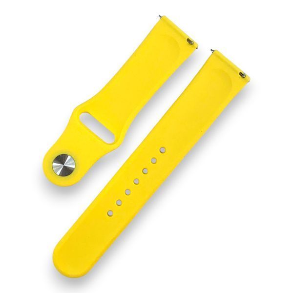 Ремешок силиконовый 20 мм для TicWatch E3 желтый 0054866 фото