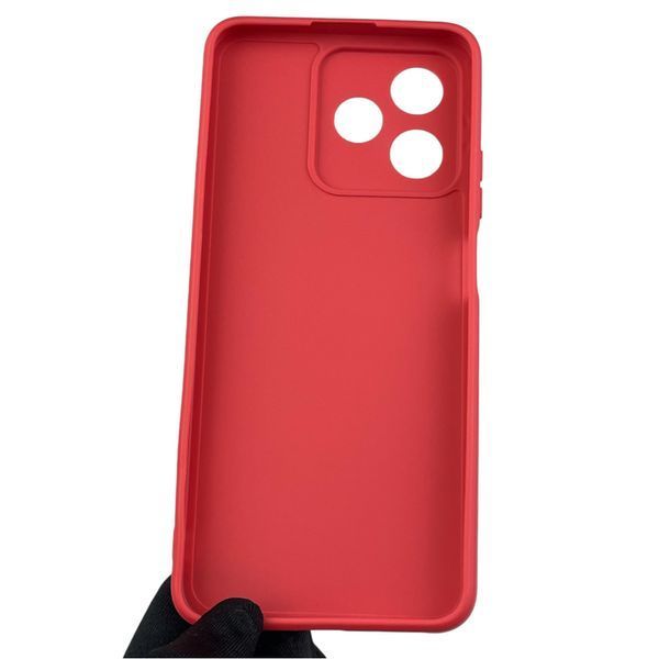 Чехол для Realme C53 с квадратными гранями с защитой камеры на реалми с53 красный 0012515 фото