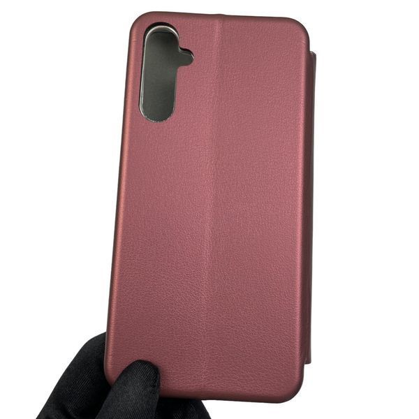 Чохол-книжка для Samsung Galaxy 24 4G SM-A245F з підставкою на самсунг а24 бордова 0002114 фото