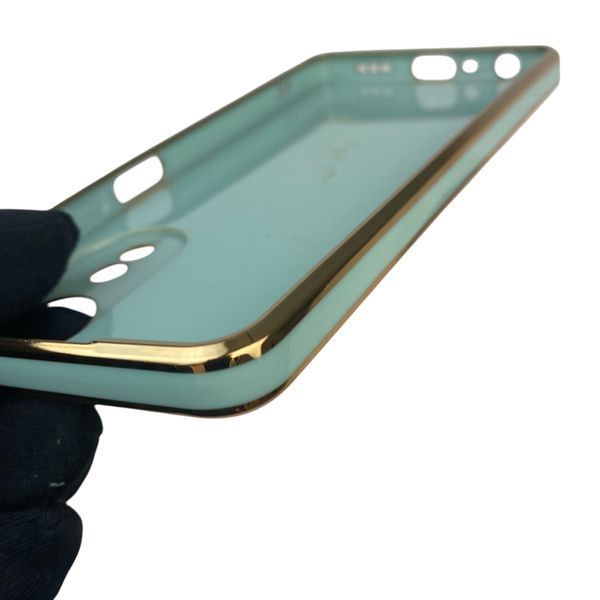 Чехол для OPPO A58 4G с кольцом MagSafe с золотой окантовкой на оппо а58 бирюзовый gs1 0022214 фото