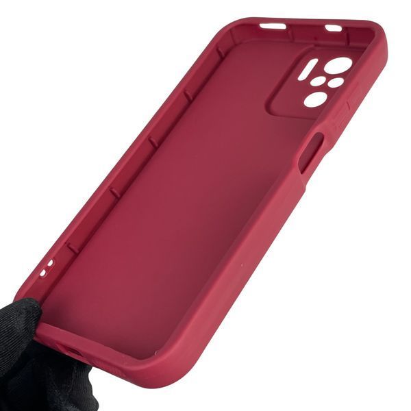Чохол силіконовий оригінальний Soft Touch з 3D принтом чарівна мінні маус для Xiaomi Redmi Note 10 бордовий (Повний захист камери) 0050059 фото
