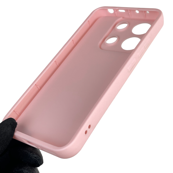Чехол силиконовый Soft Touch для Xiaomi Redmi Note 13 4G розовый (Полная защита камеры) 0039995 фото
