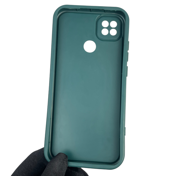 Чохол силіконовий Soft Touch з 3D принтом жіночим для Xiaomi Redmi 10A темно-зелений (Повний захист камери) 0042993 фото