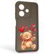 Чехол силиконовый Soft Touch с 3D принтом милый мишка для Oppo A40 коричневый (Полная защита камеры) 0044896 фото 1