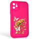 Чехол силиконовый Soft Touch с 3D принтом женским для Apple iPhone 11 малиновый (Полная защита камеры) 0042451 фото 1